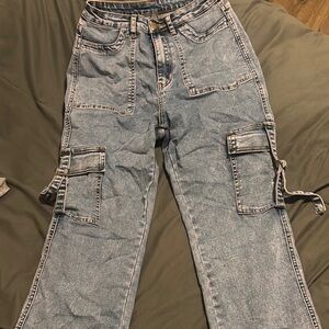 Light Blue Cargo Jeans